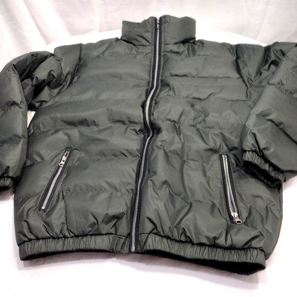 U Wear The Whole Shebang Olive Green Puffer Jacket - Picture 11 of 14